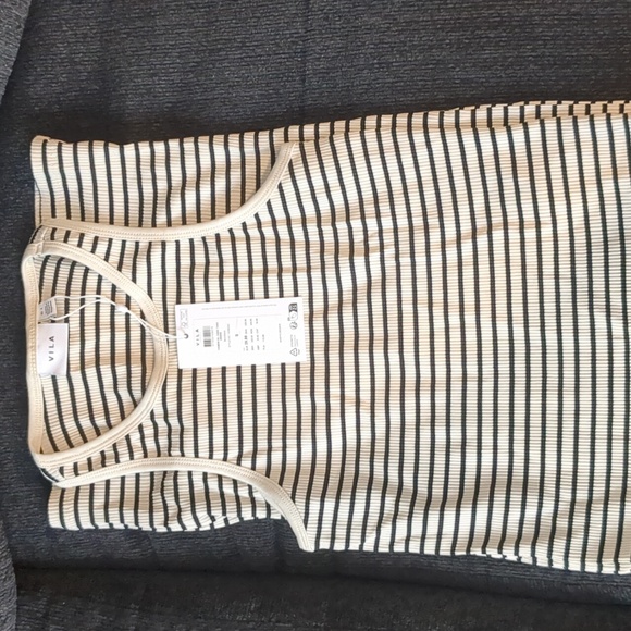 MIDI RIBBED TANK DRESS - Picture 1 of 3